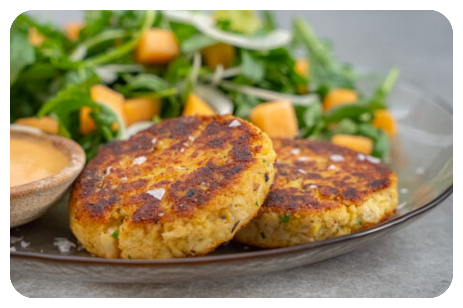 Tortitas de pescado blanco ahumado con patatas