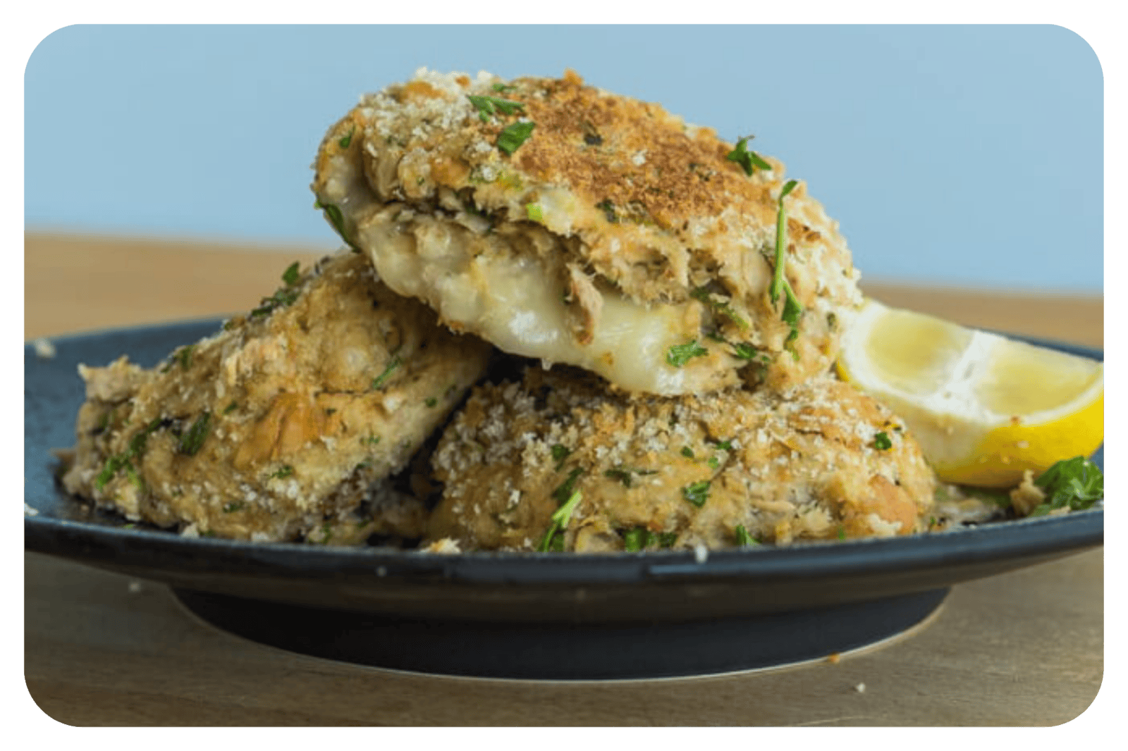 Tortitas de atún rellenas 